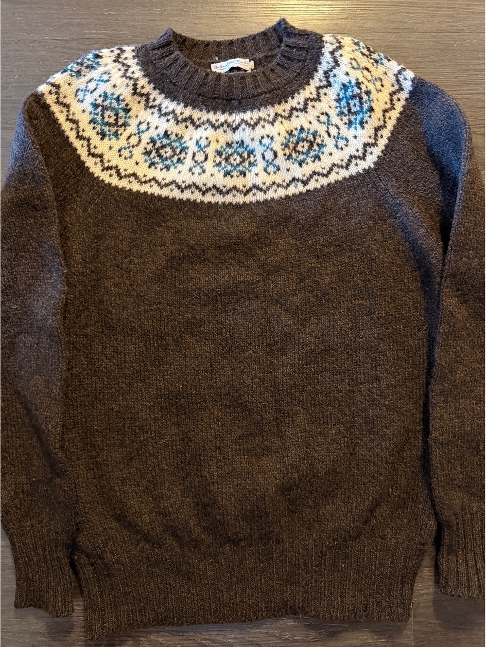 VTG Made in Scotland Fair Isle Shetland Wool Sweater